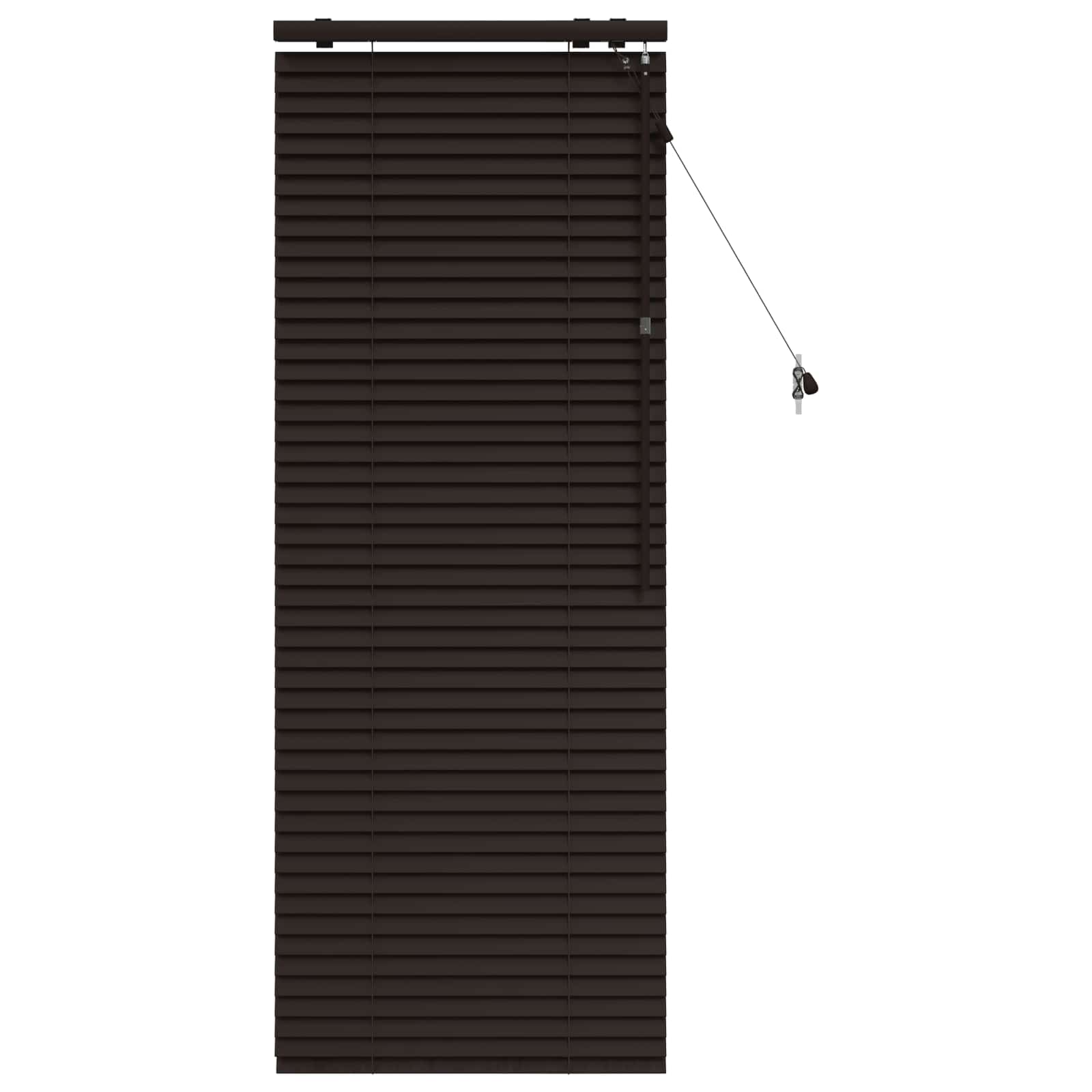 vidaXL Venetian Blind Dark Brown 65 x 160 cm 35 mm 2