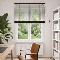 vidaXL Venetian Blind Dark Brown 75 x 160 cm 35 mm 1