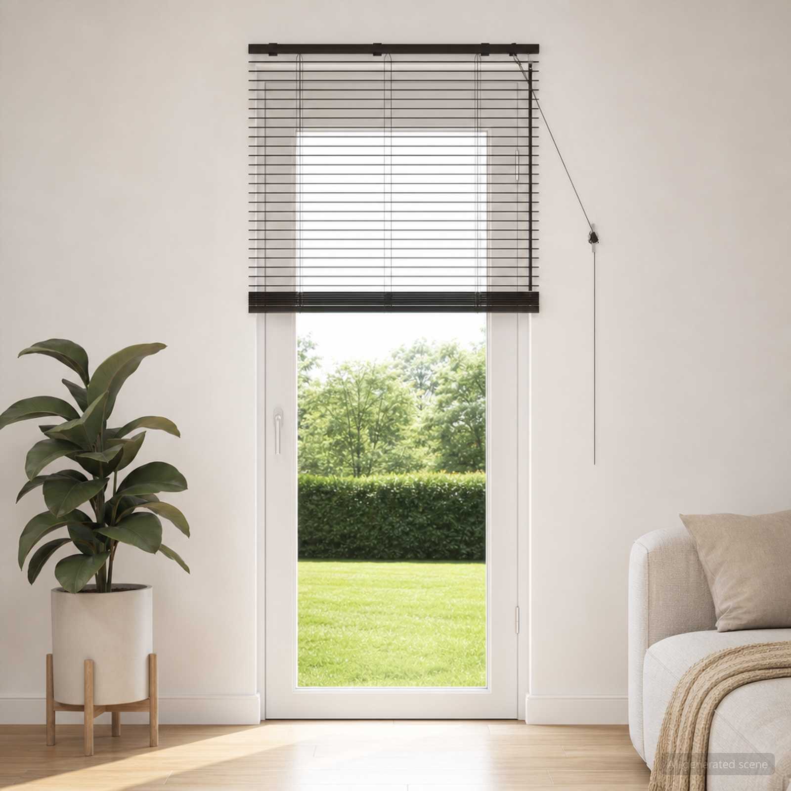 vidaXL Venetian Blind Dark Brown 80 x 250 cm 35 mm 1