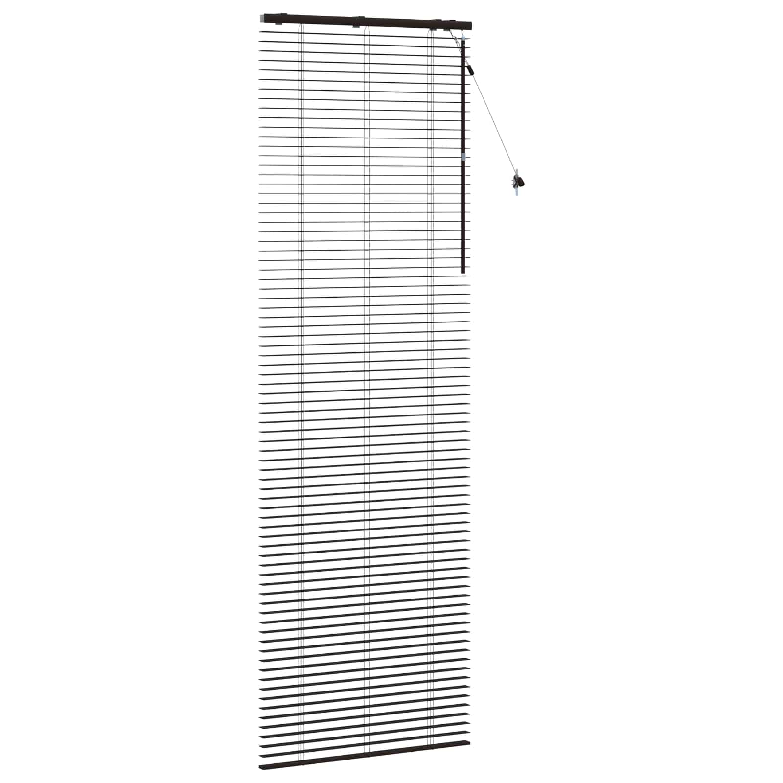 vidaXL Venetian Blind Dark Brown 75 x 250 cm 35 mm 3