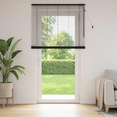 Venetian Blind 35 mm Drop 250 cm Dark Brown 145 cm