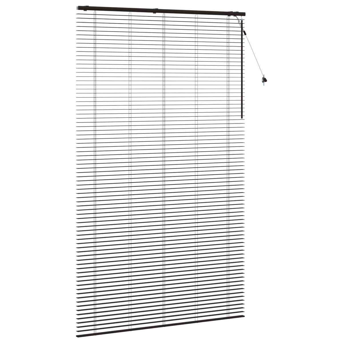 Venetian Blind 35 mm Drop 250 cm Dark Brown 145 cm