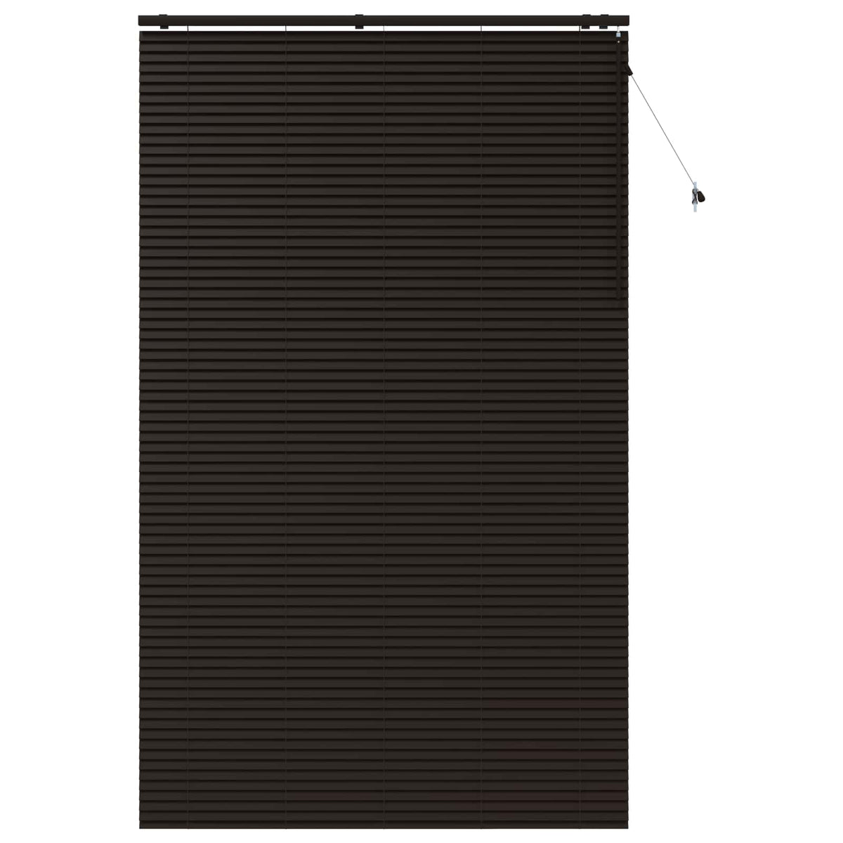 Venetian Blind 35 mm Drop 250 cm Dark Brown 145 cm