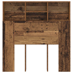 vidaXL Headboard Cabinet Old Wood Engineered Wood 5