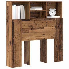 vidaXL Headboard Cabinet Old Wood Engineered Wood 3