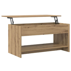 vidaXL Coffee Table Artisan Oak 80 x 50.5 x 41.5 cm Engineered Wood 5