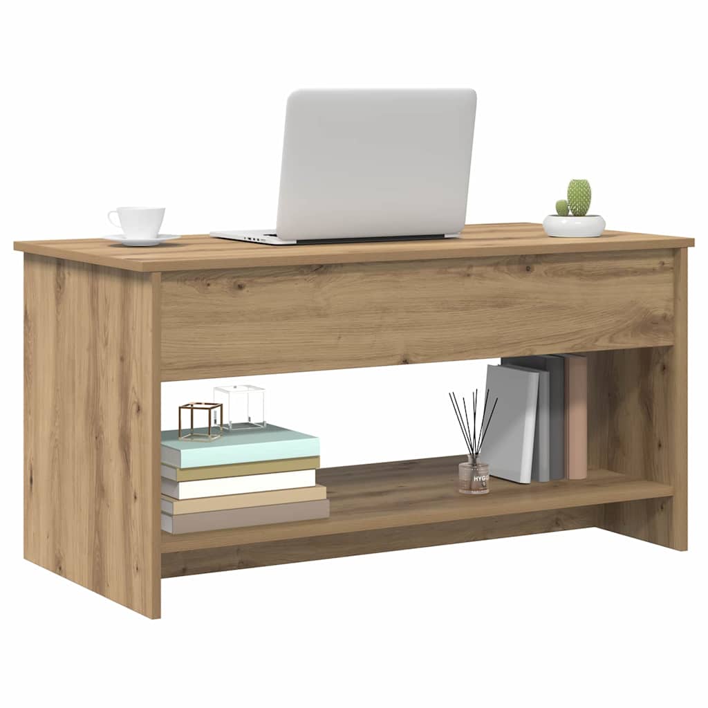 vidaXL Coffee Table Artisan Oak 80 x 50.5 x 41.5 cm Engineered Wood 3