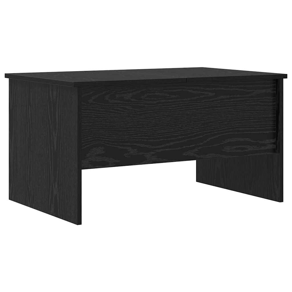 Coffee Table 80x50x42,5 cm Engineered Wood Width 80 cm Black oak 50.5 cm
