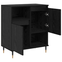 vidaXL Sideboard Black Oak 60 x 35 x 70 cm 5