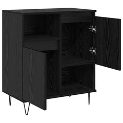 vidaXL Sideboard Black Oak 60 x 35 x 70 cm 5