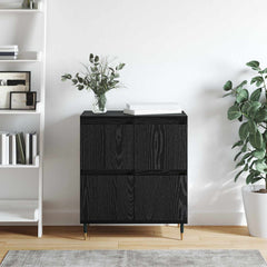 vidaXL Sideboard Black Oak 60 x 35 x 70 cm 4