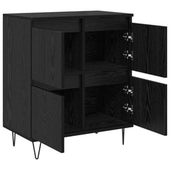 vidaXL Sideboard Black Oak 60 x 35 x 70 cm 5