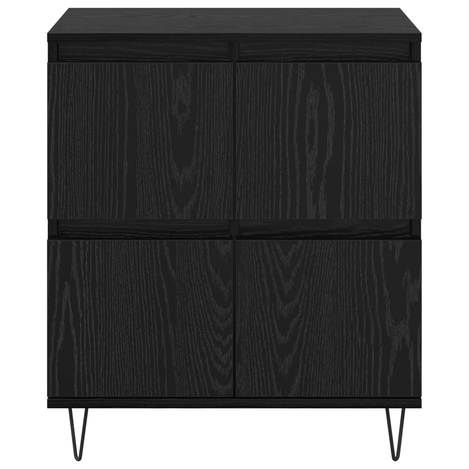vidaXL Sideboard Black Oak 60 x 35 x 70 cm 6