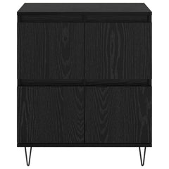 vidaXL Sideboard Black Oak 60 x 35 x 70 cm 6
