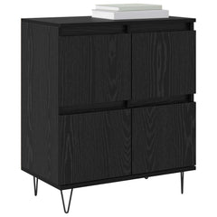 vidaXL Sideboard Black Oak 60 x 35 x 70 cm 3