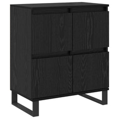 vidaXL Sideboard Black Oak 60 x 35 x 70 cm 2