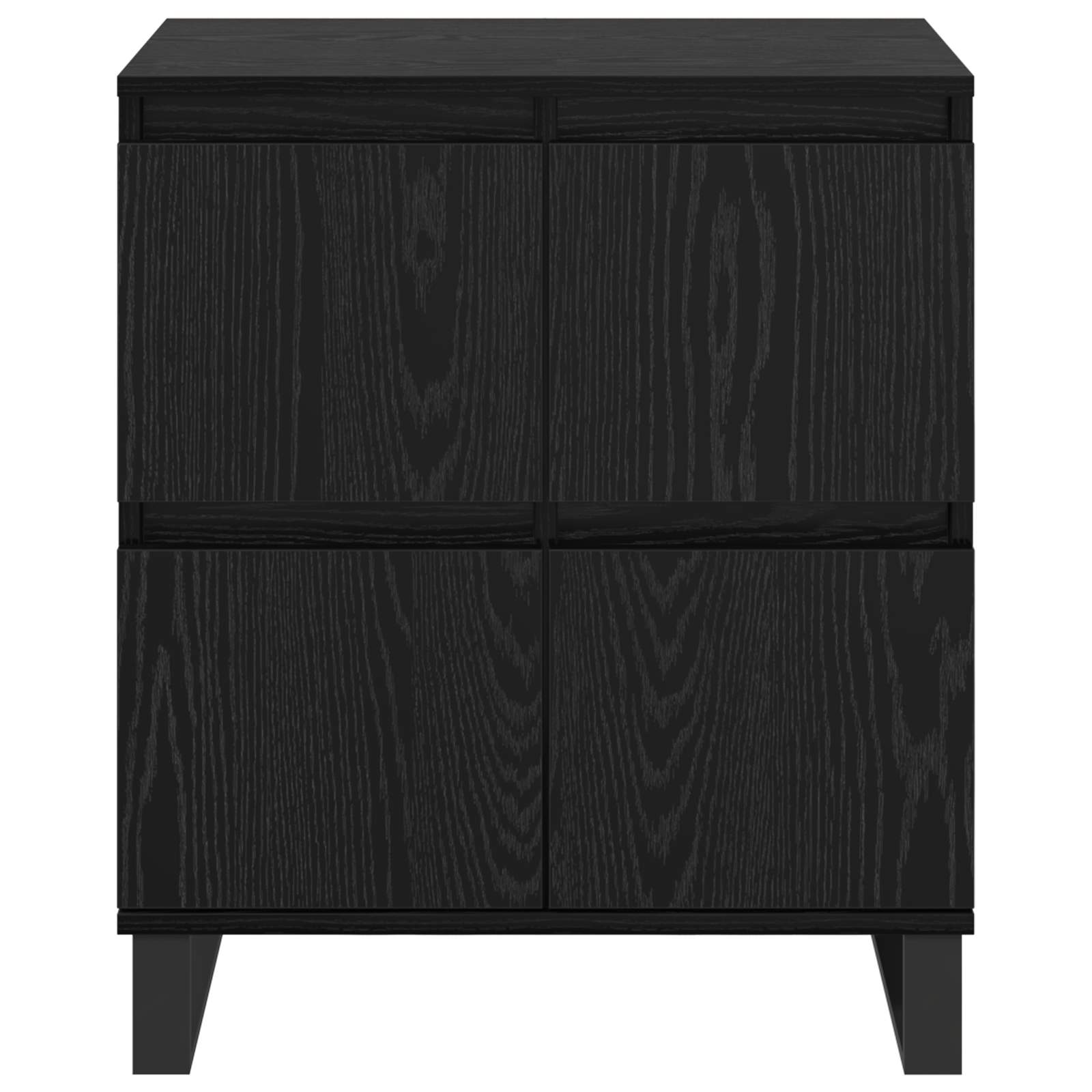 vidaXL Sideboard Black Oak 60 x 35 x 70 cm 6