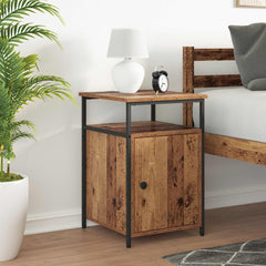 vidaXL Bedside Cabinet Old wood Engineered Wood 1