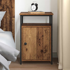 vidaXL Bedside Cabinet Old wood Engineered Wood 4