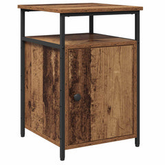 vidaXL Bedside Cabinet Old wood Engineered Wood 2
