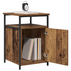 vidaXL Bedside Cabinet Old wood Engineered Wood 3