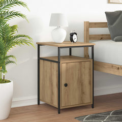 vidaXL Bedside Cabinet Artisan oak Engineered Wood 1