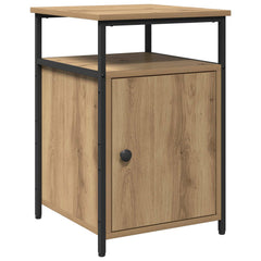 vidaXL Bedside Cabinet Artisan oak Engineered Wood 2