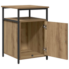 vidaXL Bedside Cabinet Artisan oak Engineered Wood 5