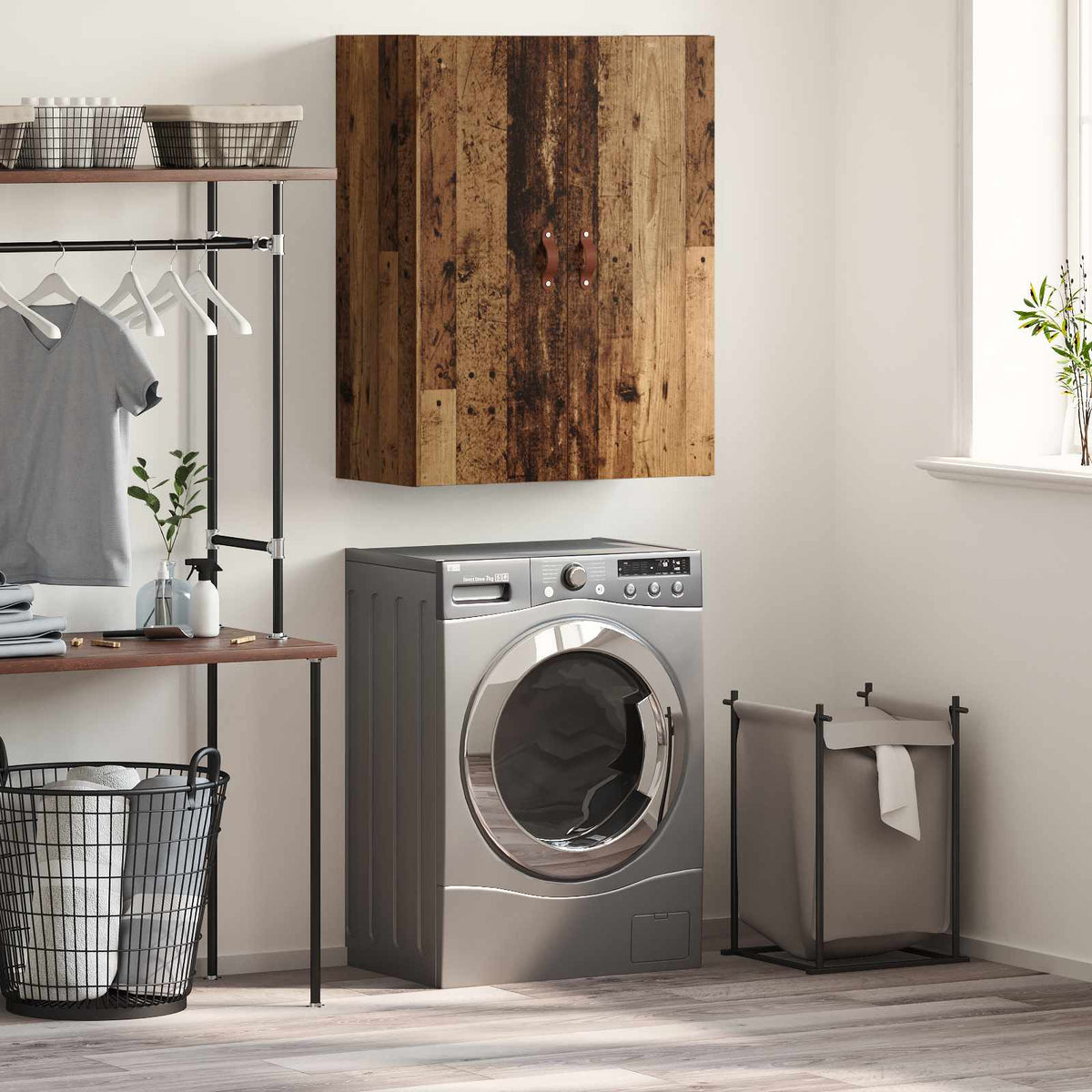 vidaXL Wall Mounted Cabinet 69.5x34x90 cm