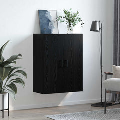 vidaXL Wall Cabinet Black Oak 69.5 x 34 x 90 cm Engineered Wood 4