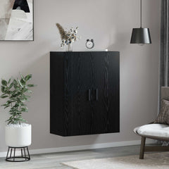 vidaXL Wall Cabinet Black Oak 69.5 x 34 x 90 cm Engineered Wood 4