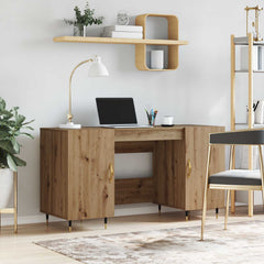 Desk 140x50x75 cm Engineered Wood Artisan oak