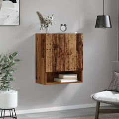 vidaXL Wall Cabinet 60 x 31 x 70 cm Engineered Wood Old wood 4