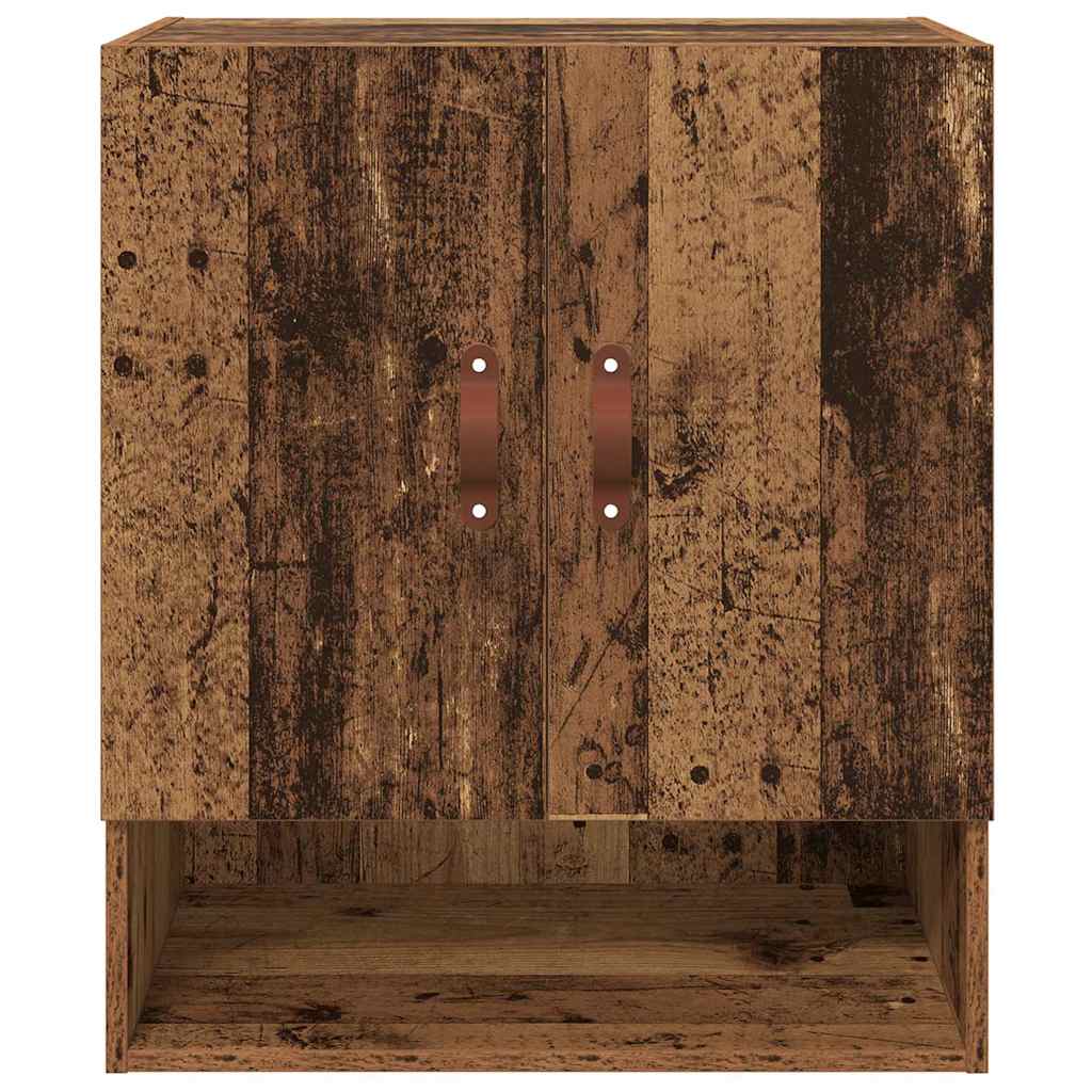 vidaXL Wall Cabinet 60 x 31 x 70 cm Engineered Wood Old wood 6