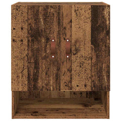 vidaXL Wall Cabinet 60 x 31 x 70 cm Engineered Wood Old wood 6