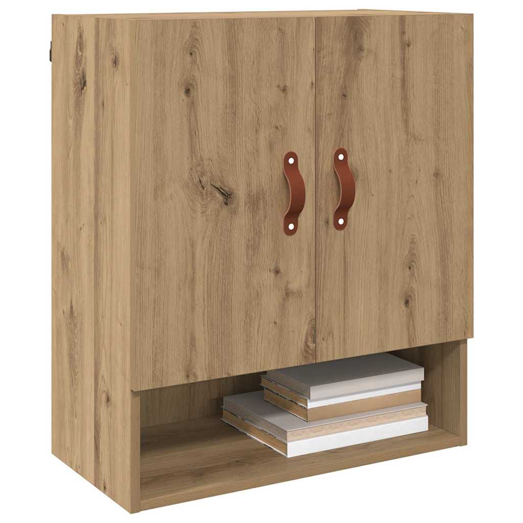 vidaXL Wall Cabinet 60 x 31 x 70 cm Engineered Wood Artisan oak 3