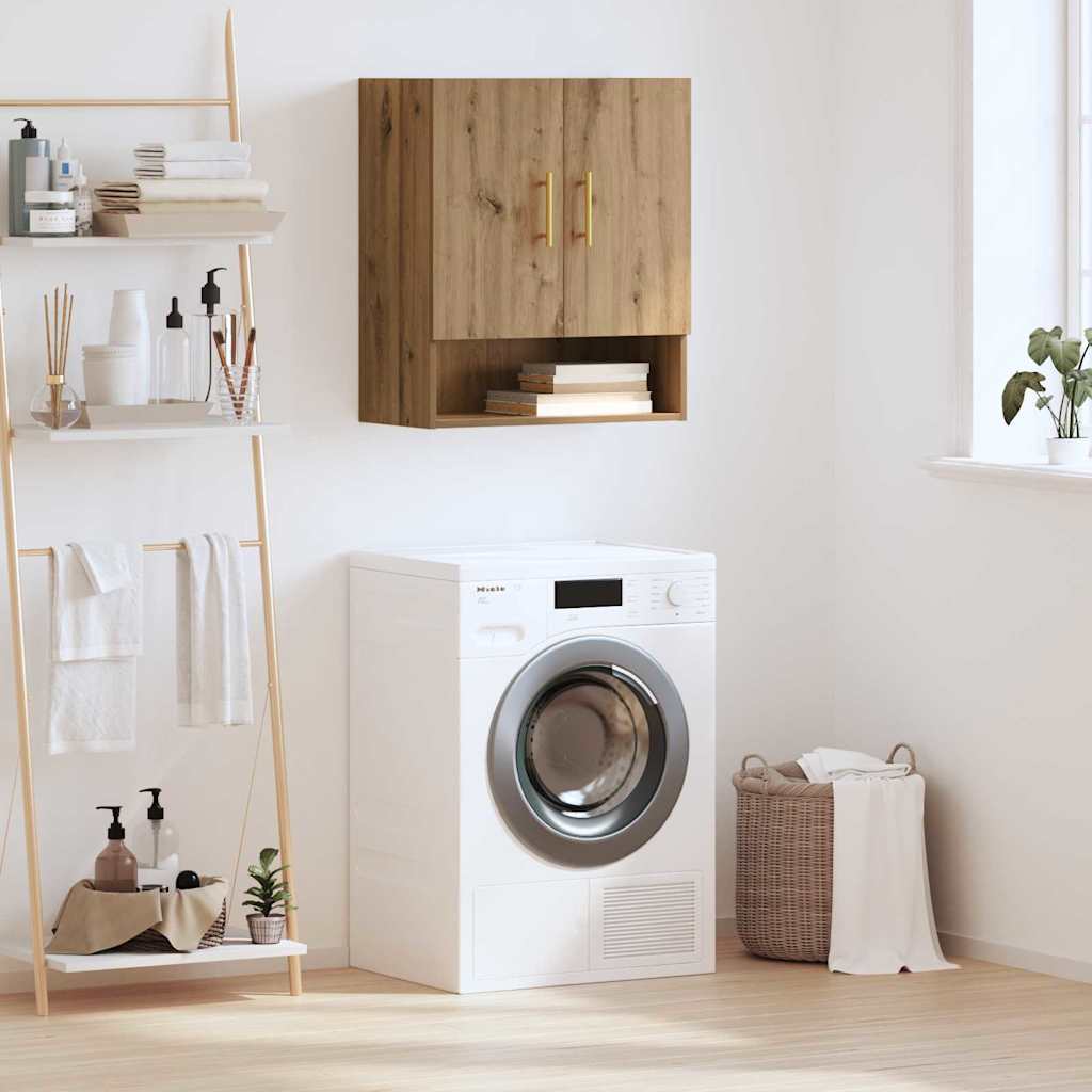 vidaXL Wall Cabinet 60 x 31 x 70 cm Engineered Wood Artisan oak 1