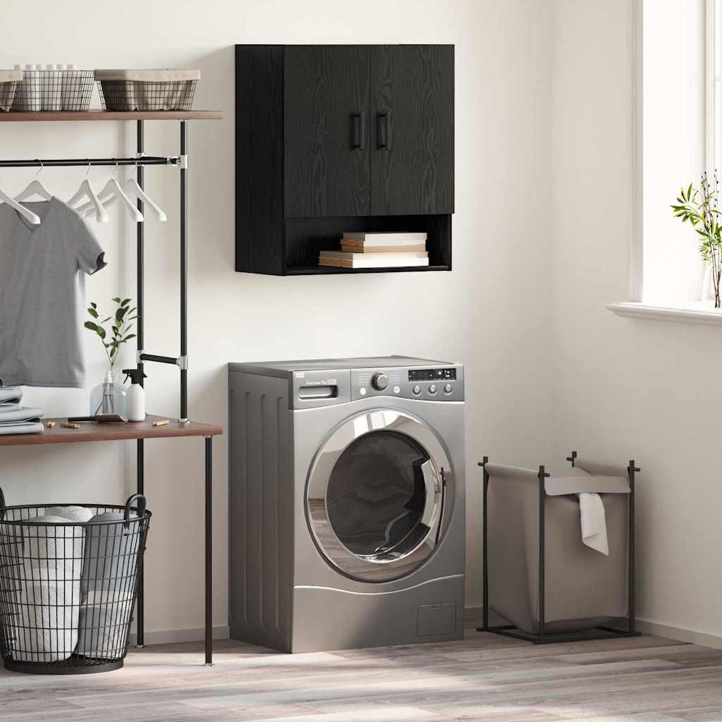 Wall Cabinet 60x31x70 cm Engineered Wood Black oak