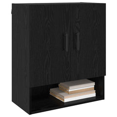Wall Cabinet 60x31x70 cm Engineered Wood Black oak