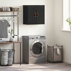 vidaXL Wall Cabinet 60 x 31 x 60 cm Engineered Wood Black oak 1