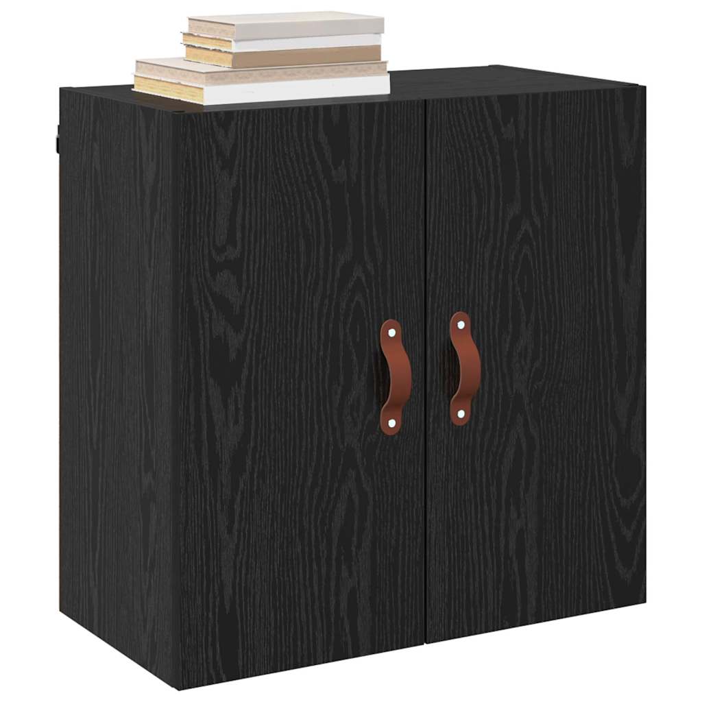 vidaXL Wall Cabinet 60 x 31 x 60 cm Engineered Wood Black oak 3