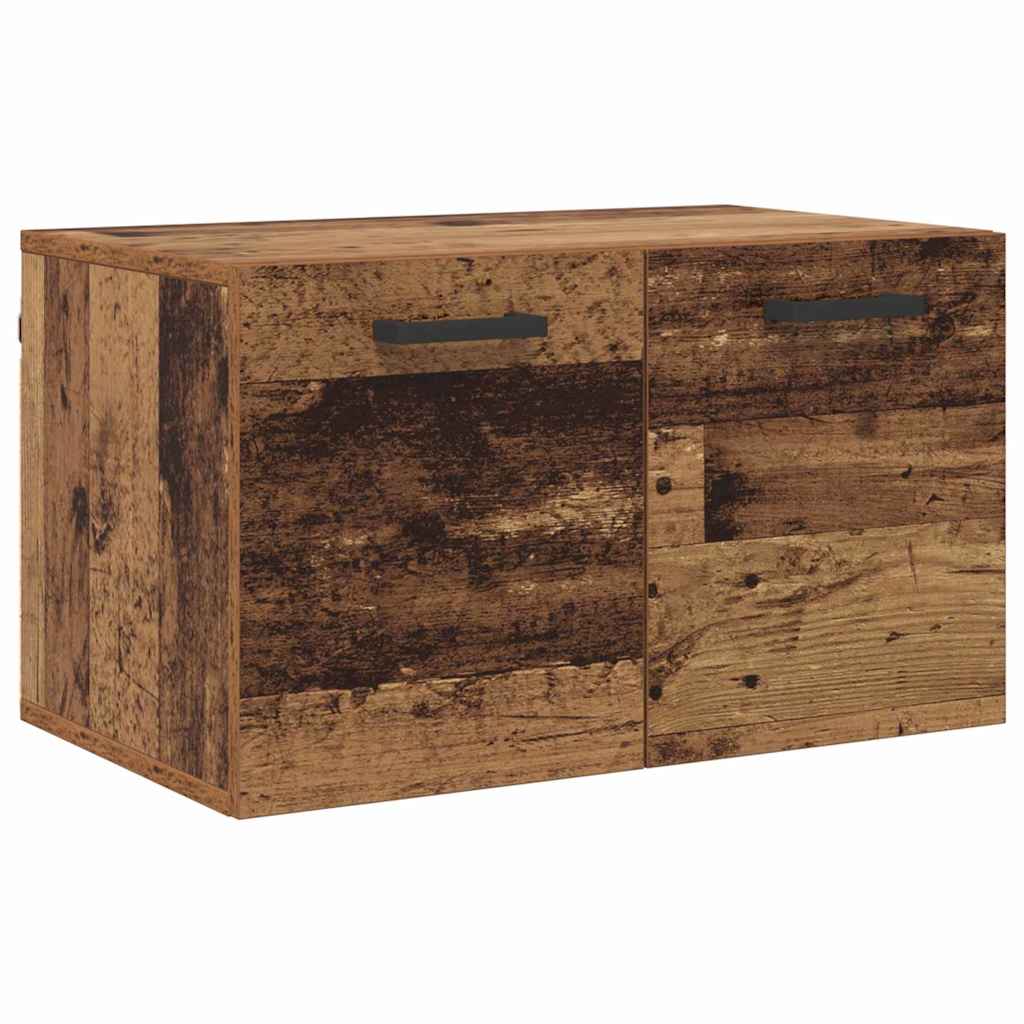 vidaXL Wall-Mounted Cabinet 60 x 36.5 x 35 cm Engineered Wood Old Wood 2