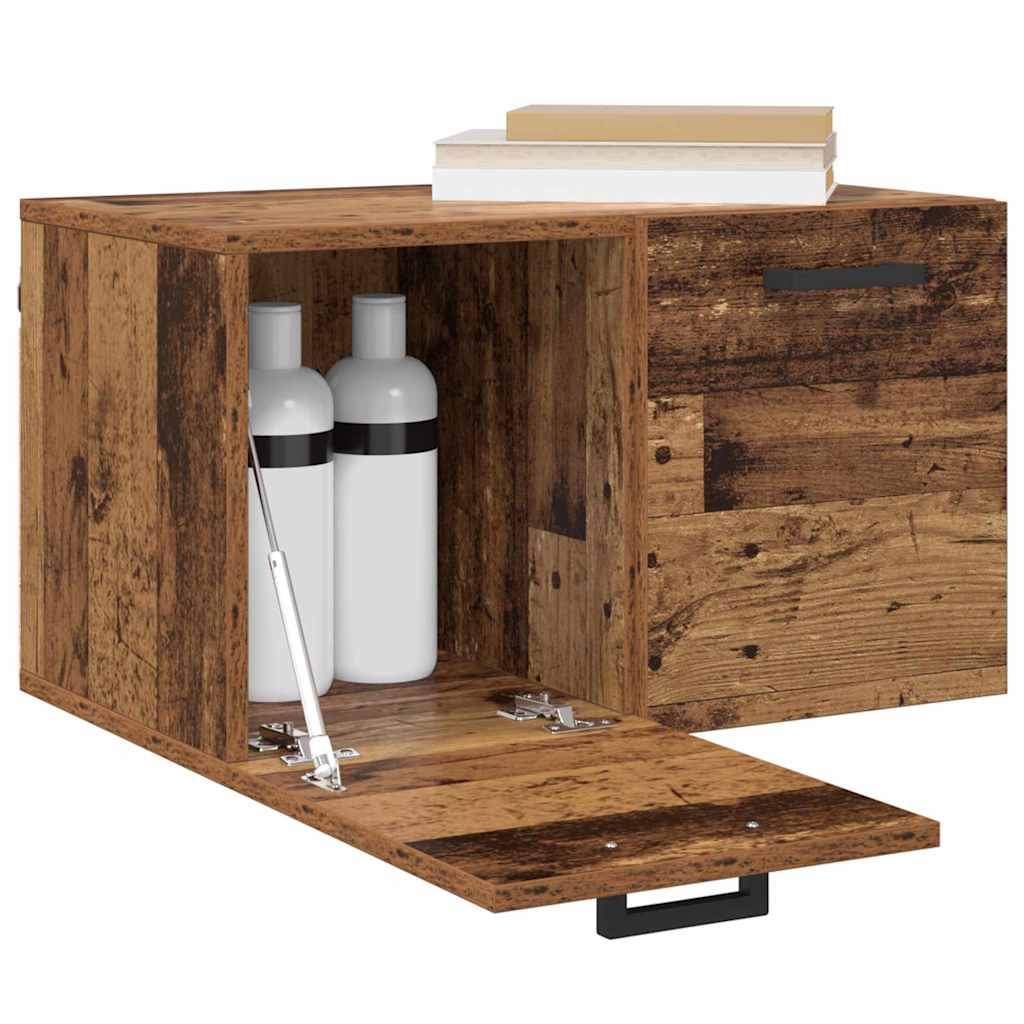 vidaXL Wall-Mounted Cabinet 60 x 36.5 x 35 cm Engineered Wood Old Wood 3