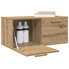 vidaXL Wall Cabinet 80 x 36.5 x 35 cm Engineered Wood Artisan oak 3