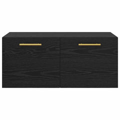 vidaXL Wall Cabinet 80 x 36.5 x 35 cm Engineered Wood Black oak 6