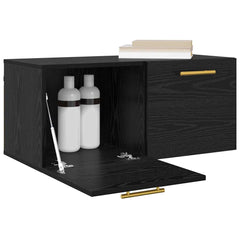vidaXL Wall Cabinet 80 x 36.5 x 35 cm Engineered Wood Black oak 3