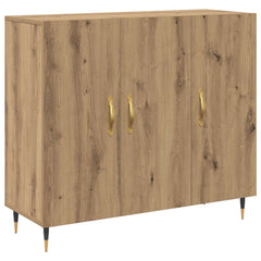 vidaXL Sideboard Artisan Oak 90 x 34 x 80 cm Engineered Wood 2