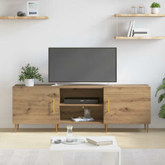vidaXL TV Cabinet 150 x 30 x 50 cm Artisan oak Engineered wood 4