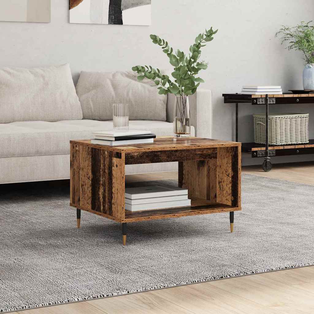 vidaXL Coffee Table Old wood 60 x 50 x 40 cm Engineered wood 1