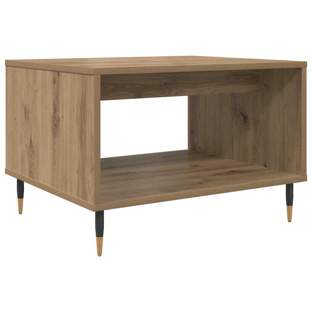 vidaXL Coffee Table Artisan oak 60 x 50 x 40 cm Engineered wood 2
